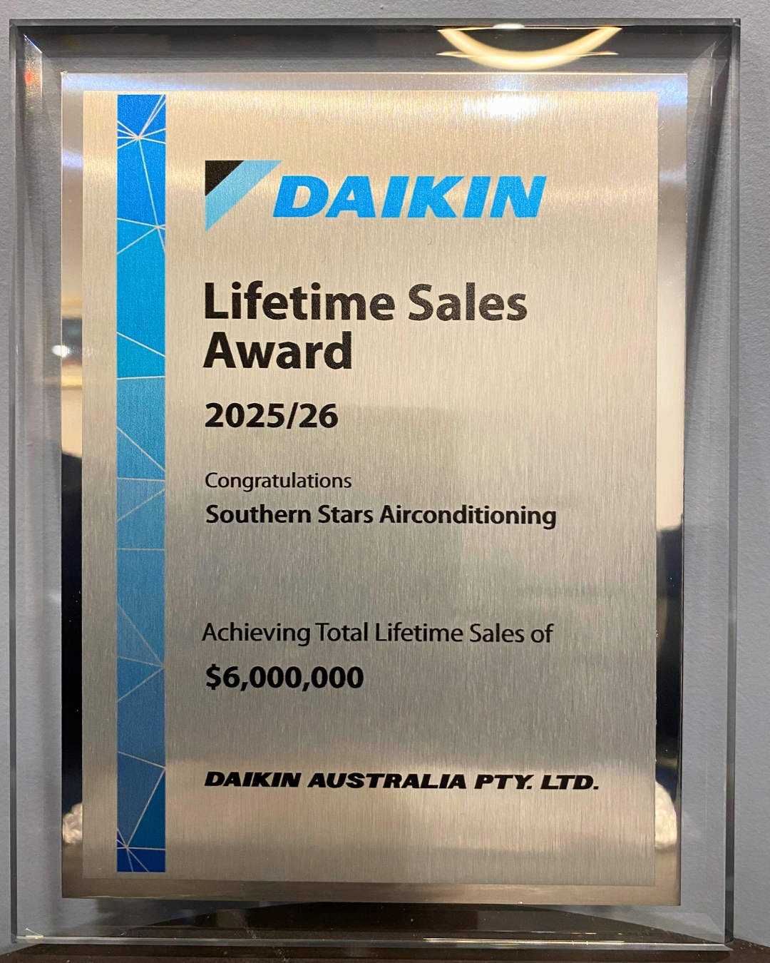 Daikin Lifetime Sales Award 2025-2026